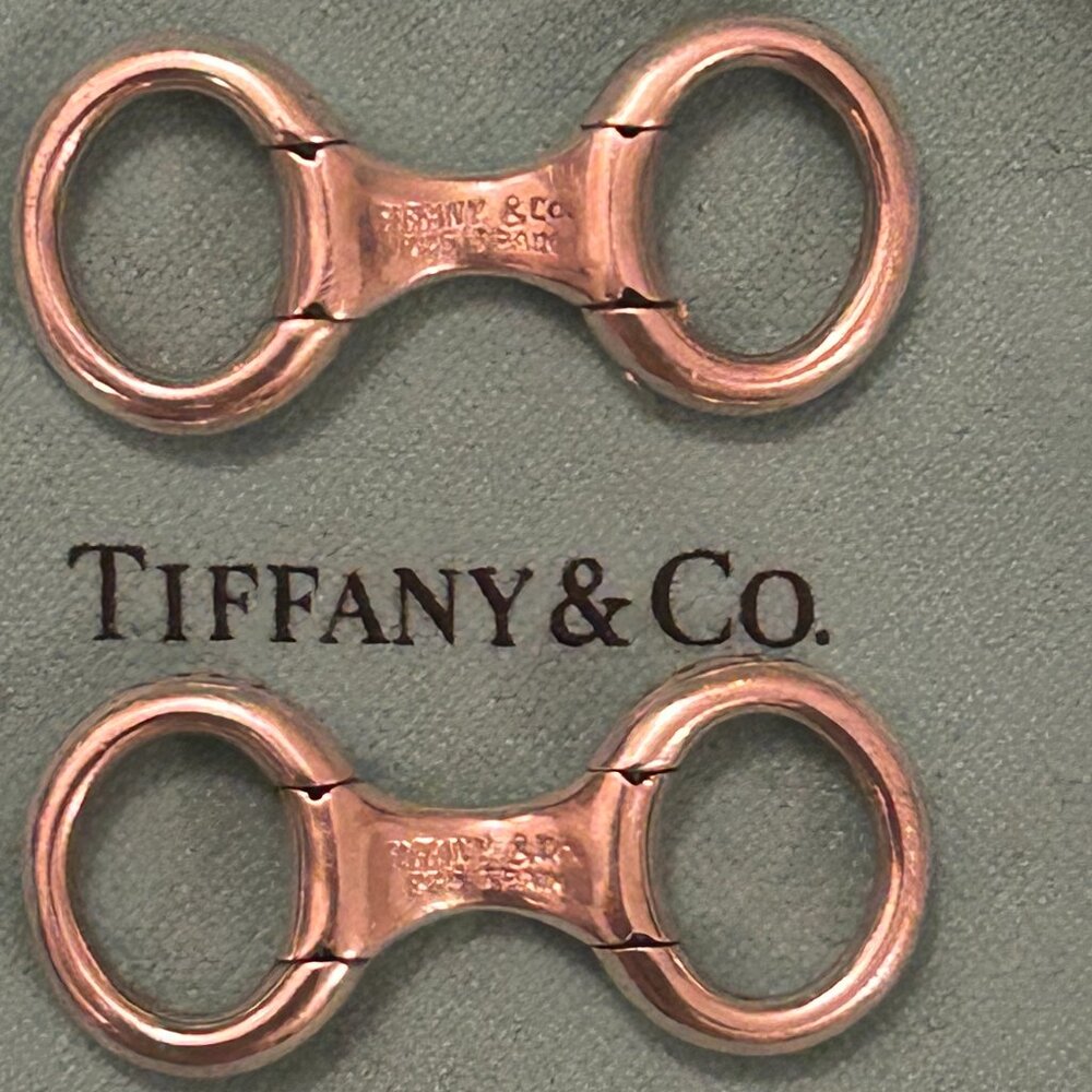 Tiffany & Co. sterling stirrup cufflinks - RARE